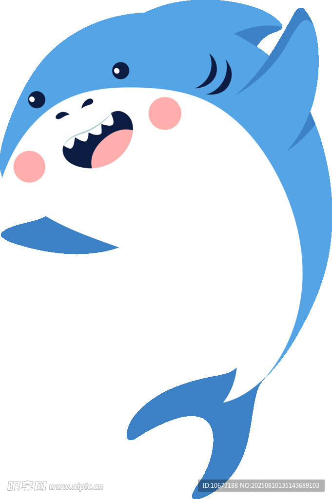 可愛(ài)鯊魚(yú)卡通形象