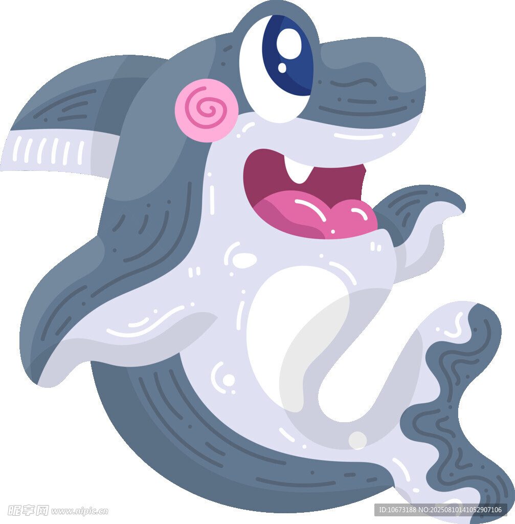 可愛(ài)卡通鯊魚形象