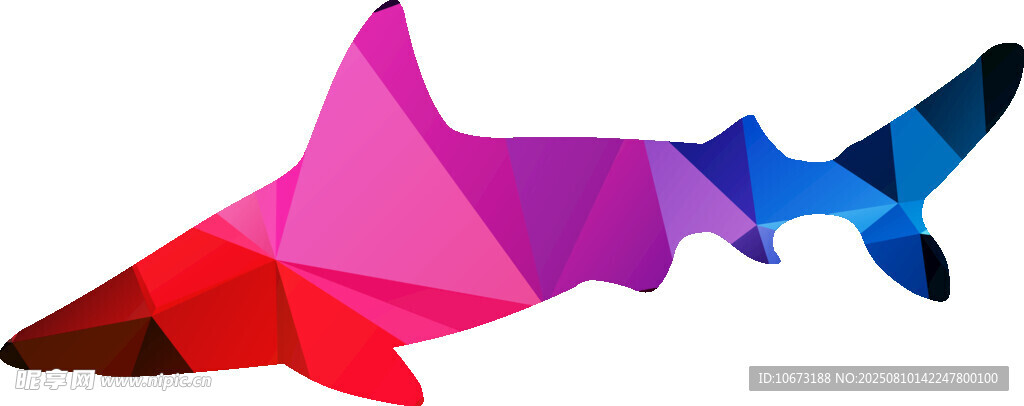 彩色折紙鯊魚造型