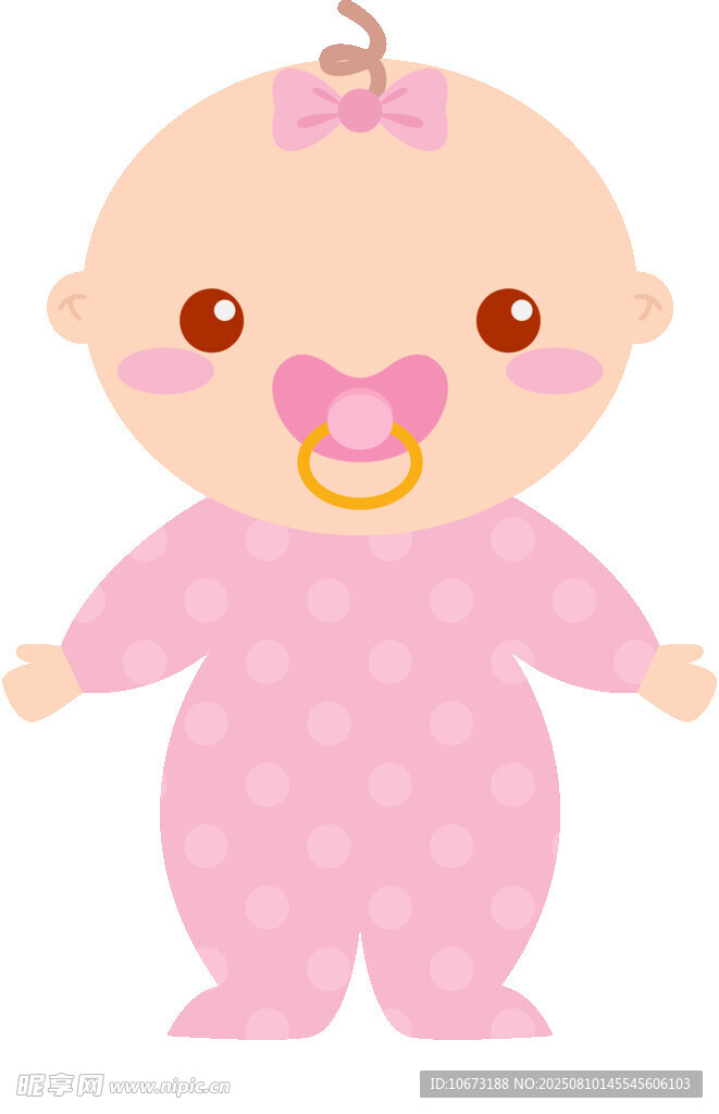 可愛(ài)粉色系卡通小嬰兒