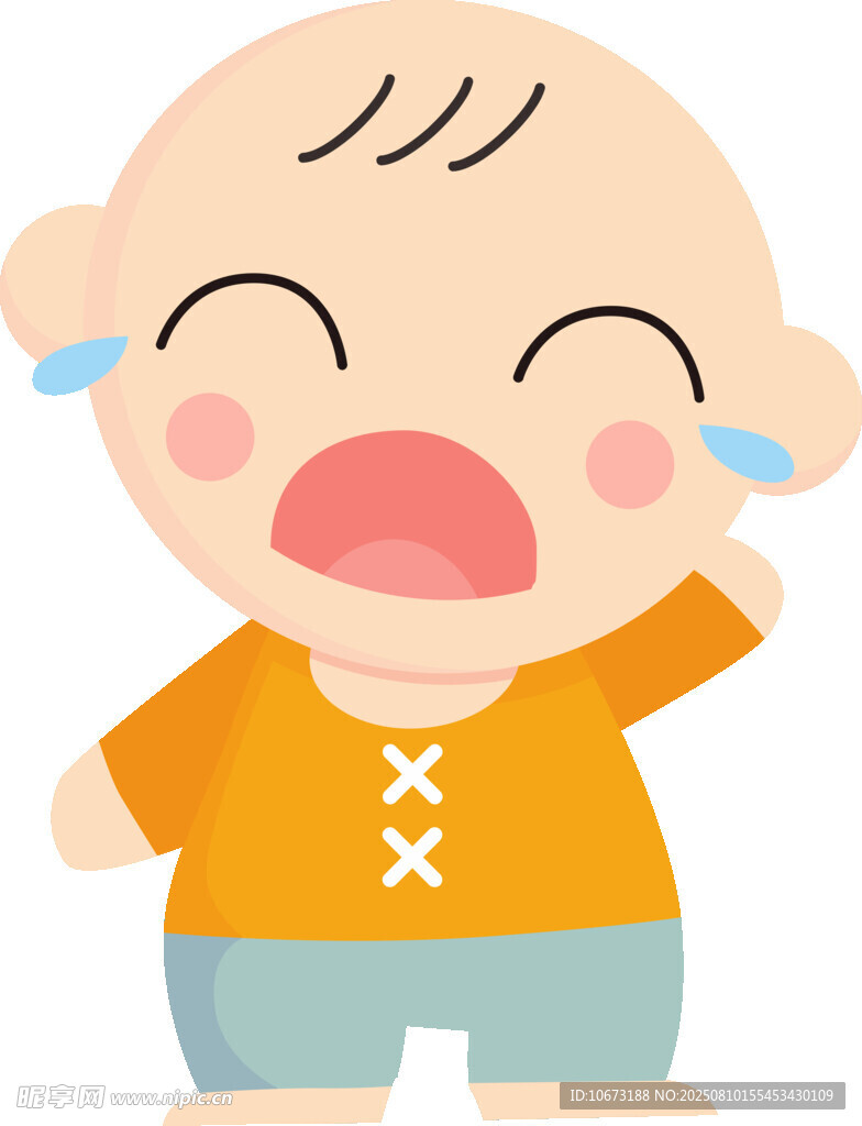 哭泣的可愛寶寶