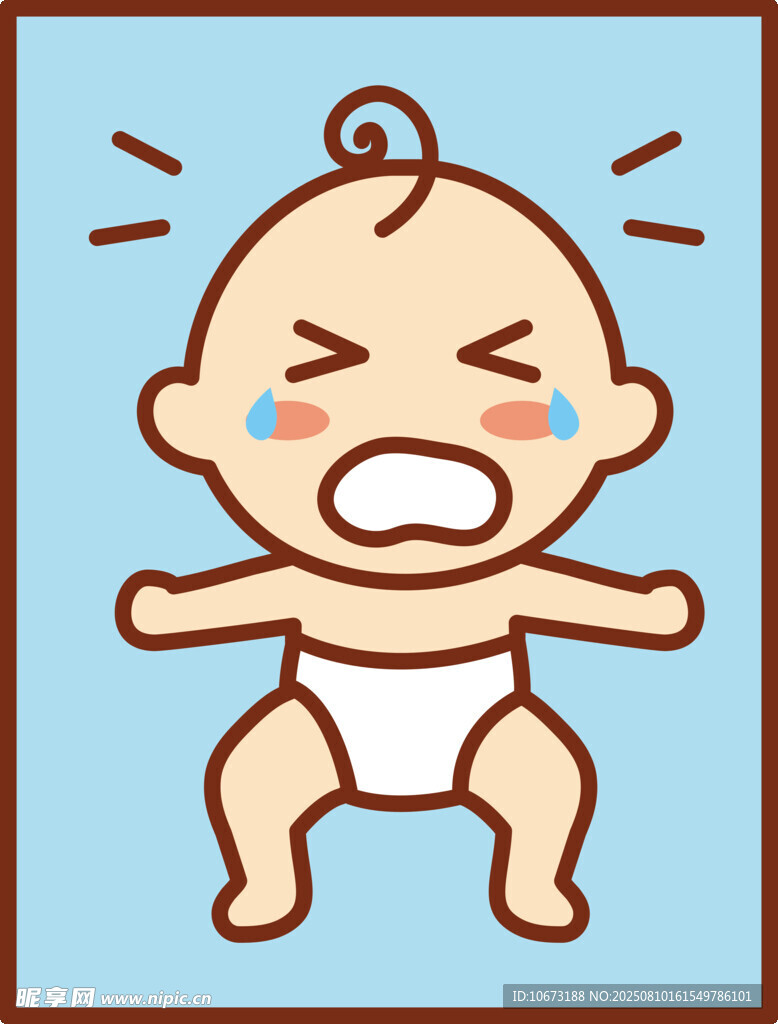 哭鬧的小嬰兒