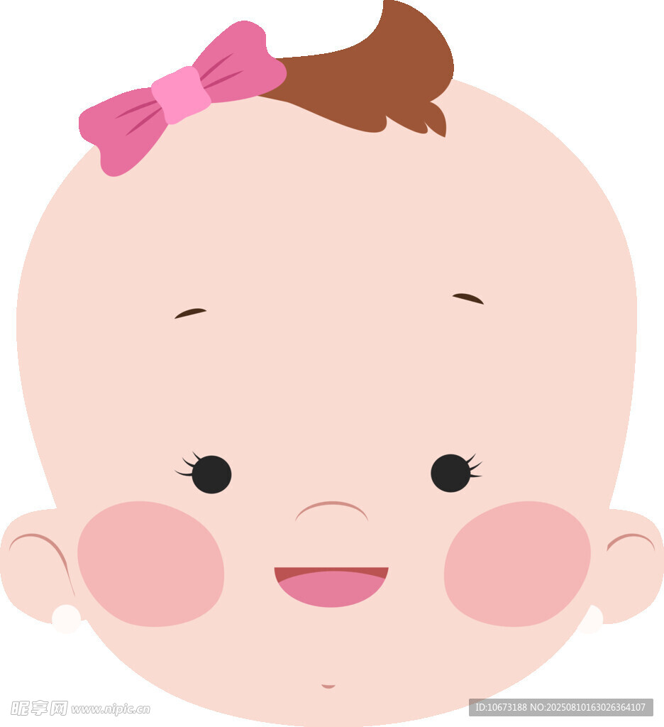 可愛(ài)微笑寶寶頭像