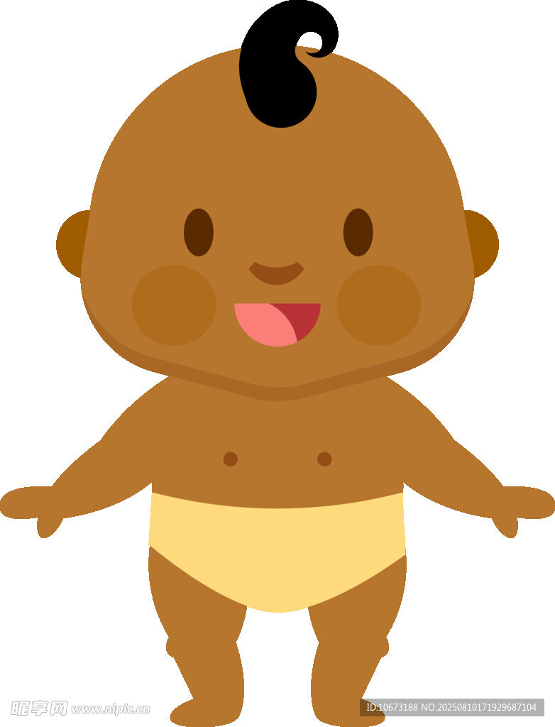 可愛小嬰兒張開雙臂