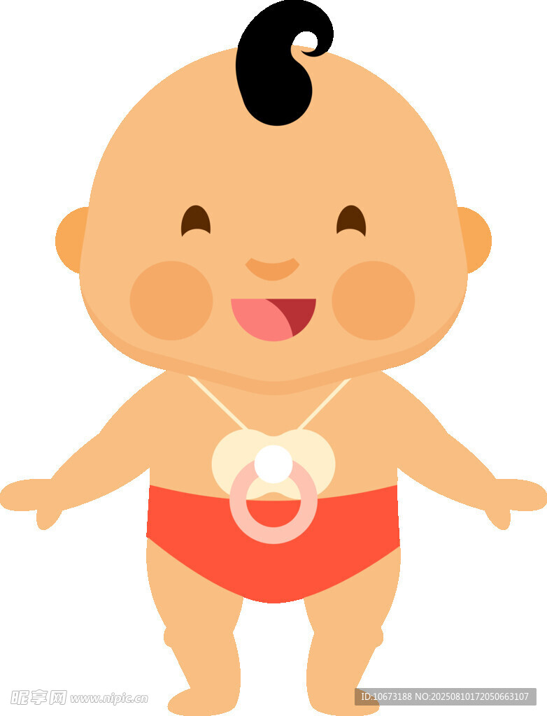 可愛萌趣嬰兒形象