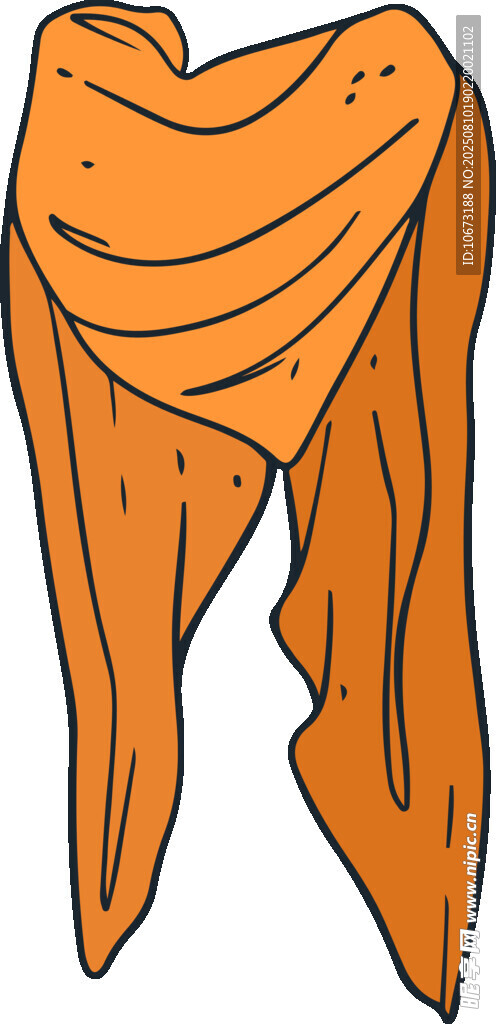 橙色披肩插畫(huà)