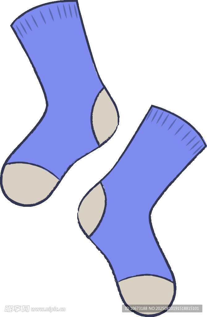 藍(lán)色兒童襪子圖案設(shè)計(jì)