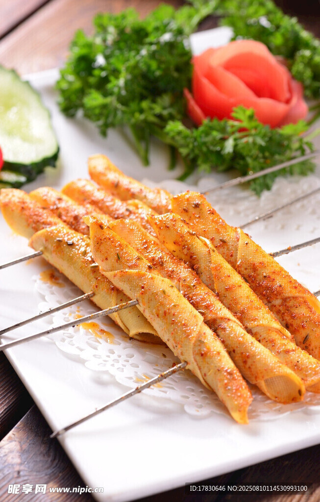 美味香烤豆皮卷