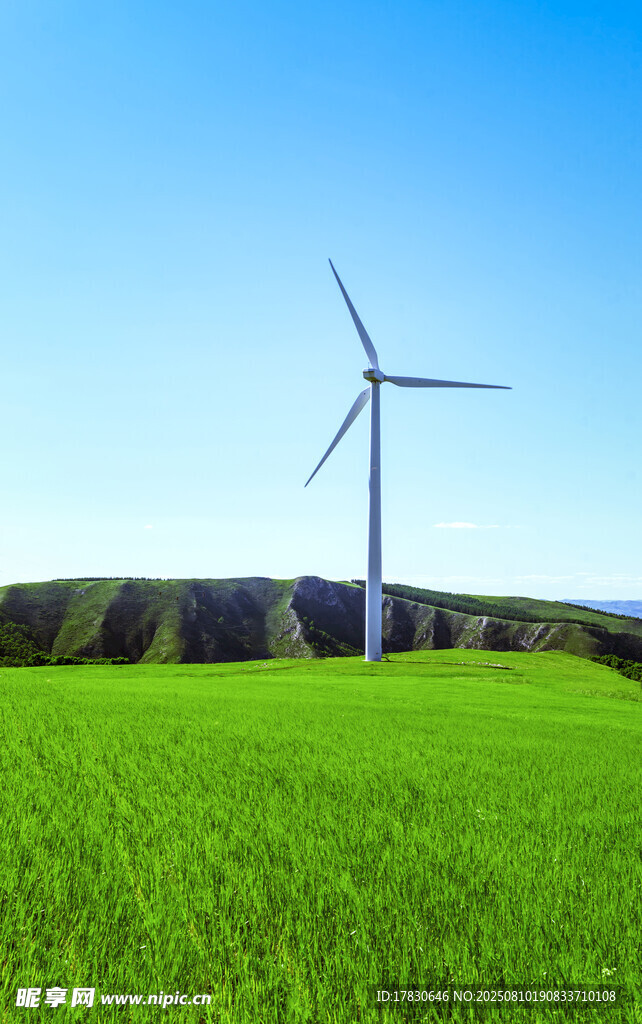 內蒙古草原風力發(fā)電景觀