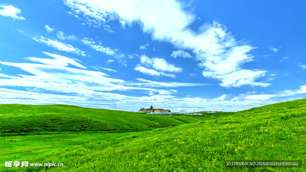 內(nèi)蒙古輝騰錫勒大草原夏季景觀
