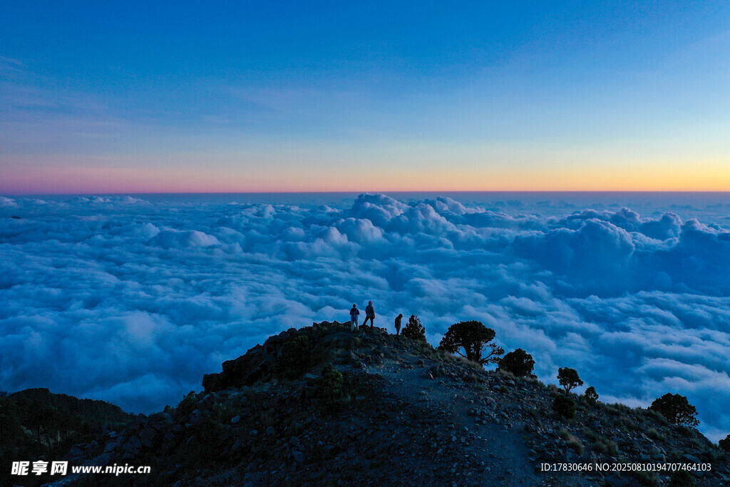 山頂云海美景