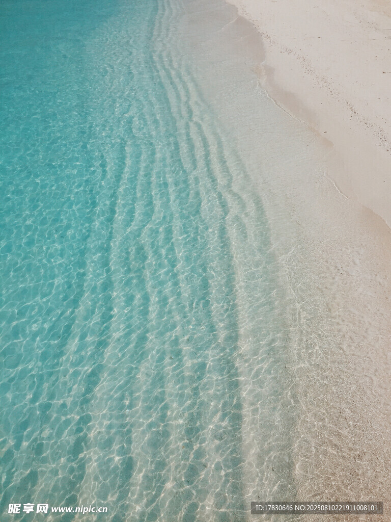 海邊細膩沙灘與清澈海水