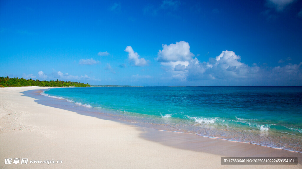 美麗海濱沙灘海景風光