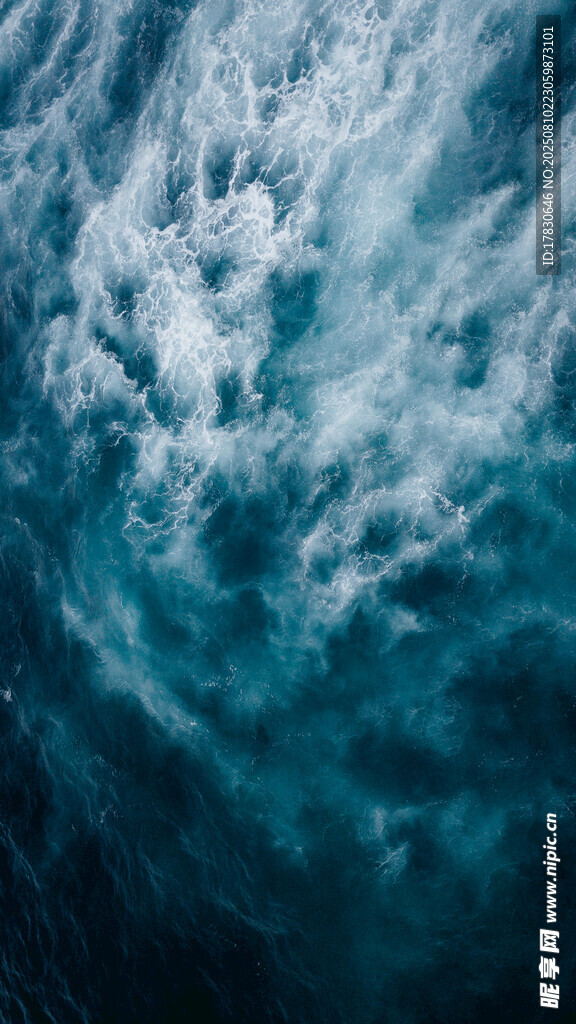 深邃海洋波紋景象