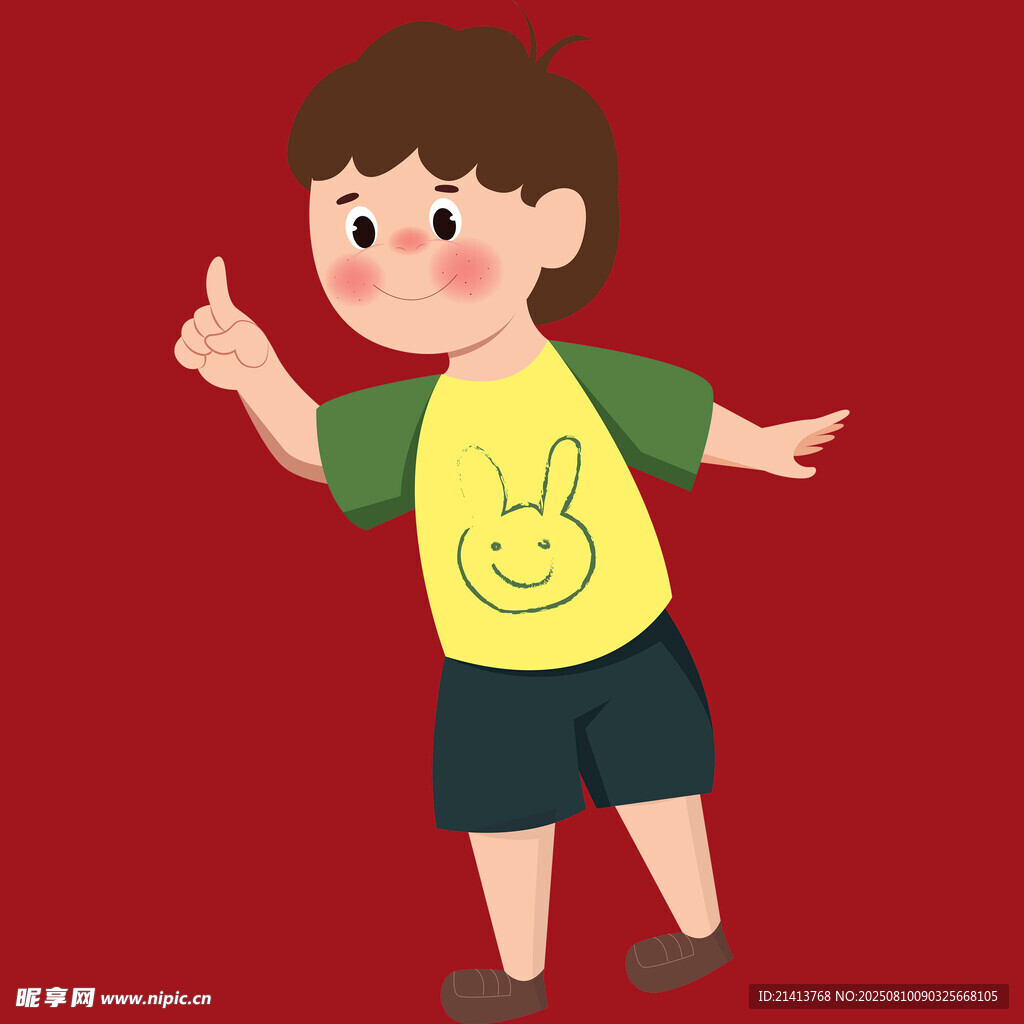 可愛小男孩俏皮舞動