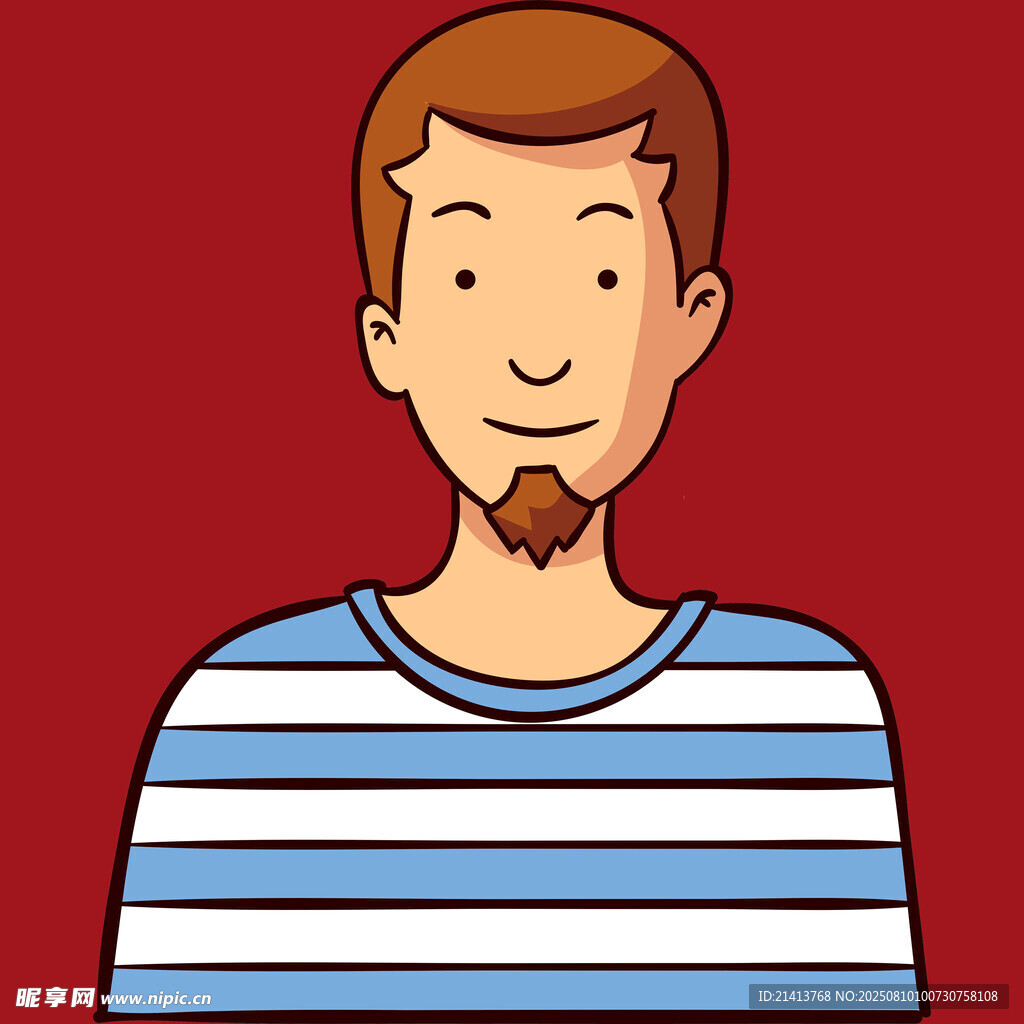 條紋衫男子頭像
