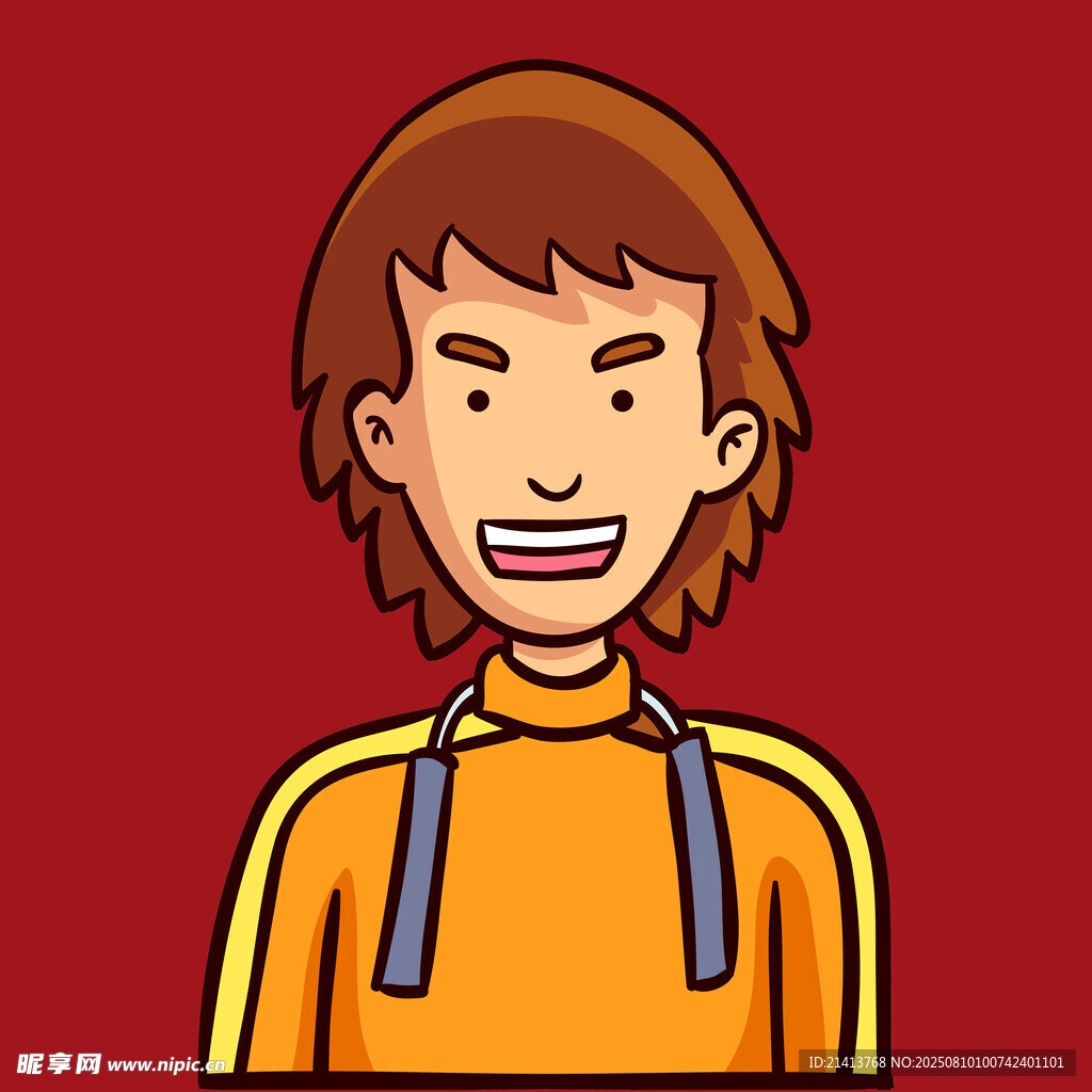 微笑的背包少年