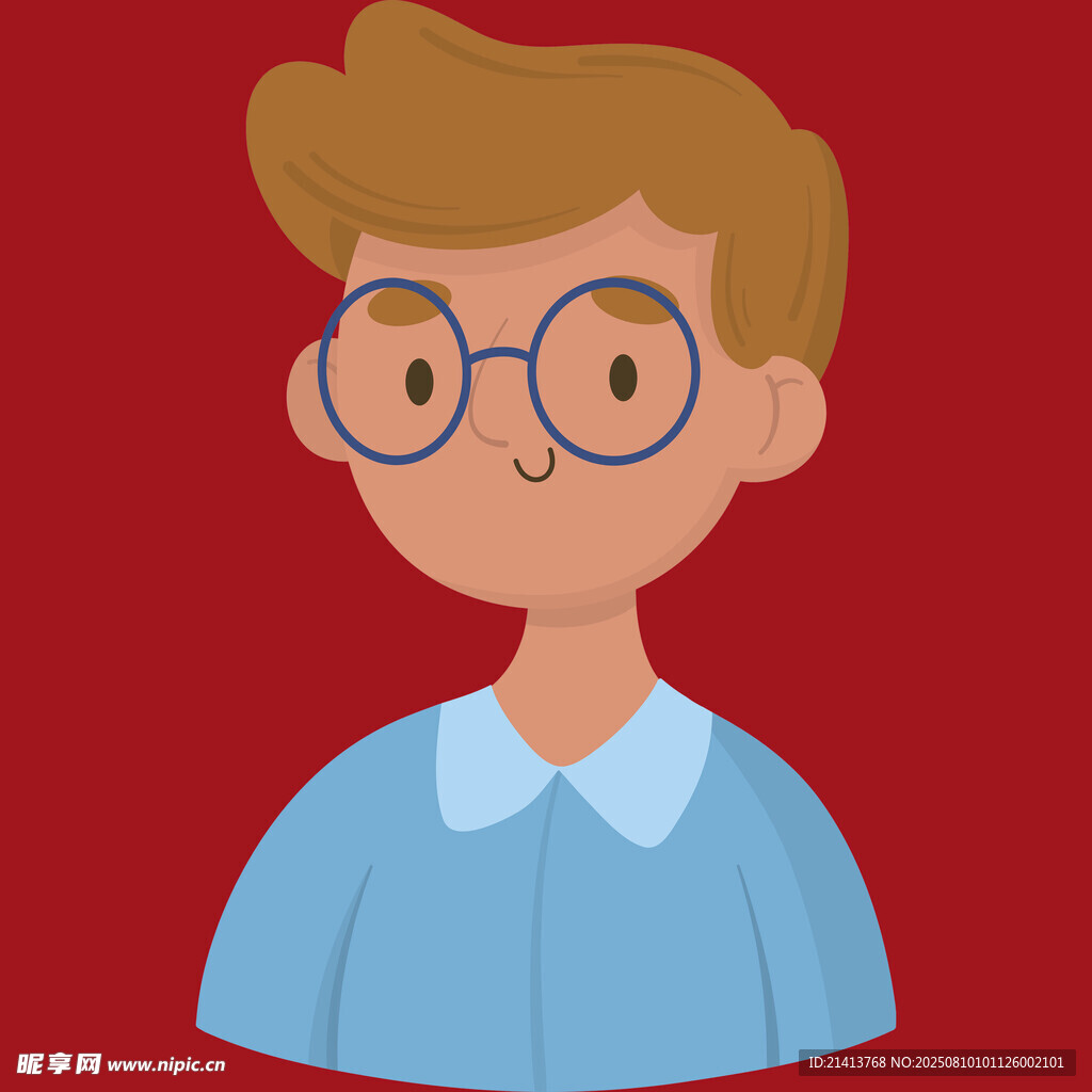 戴眼鏡的男孩頭像