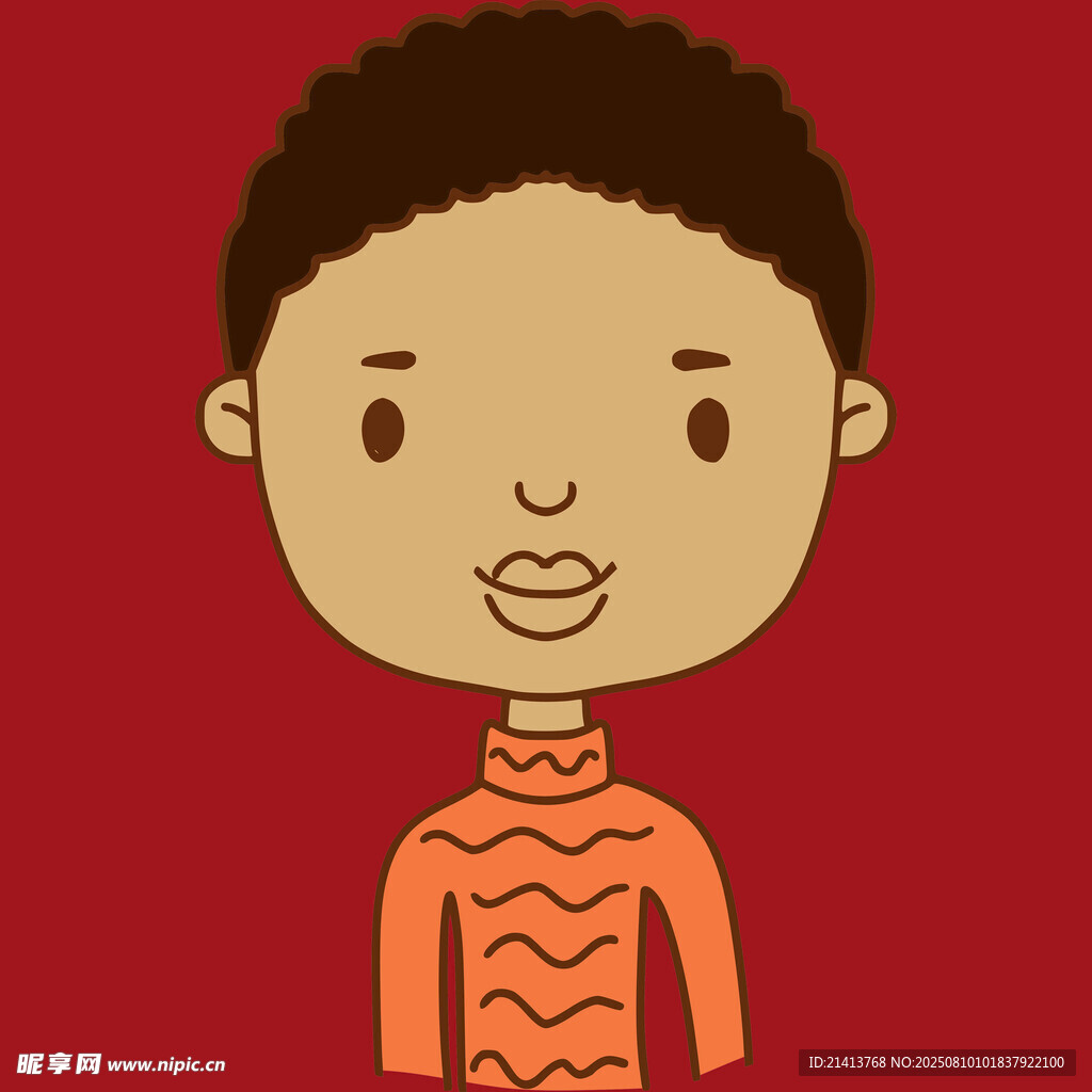 卡通風(fēng)格的小男孩形象