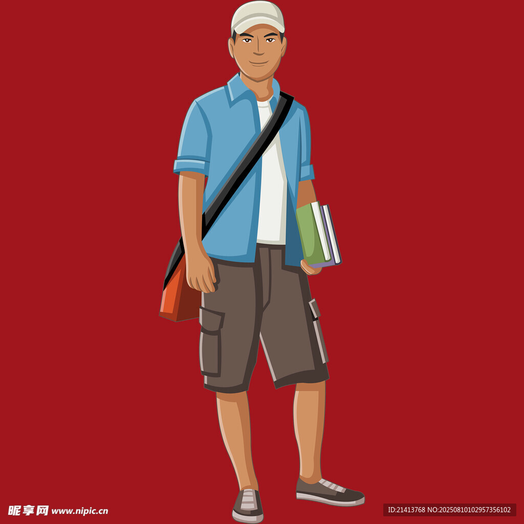 休閑風(fēng)男士出行形象