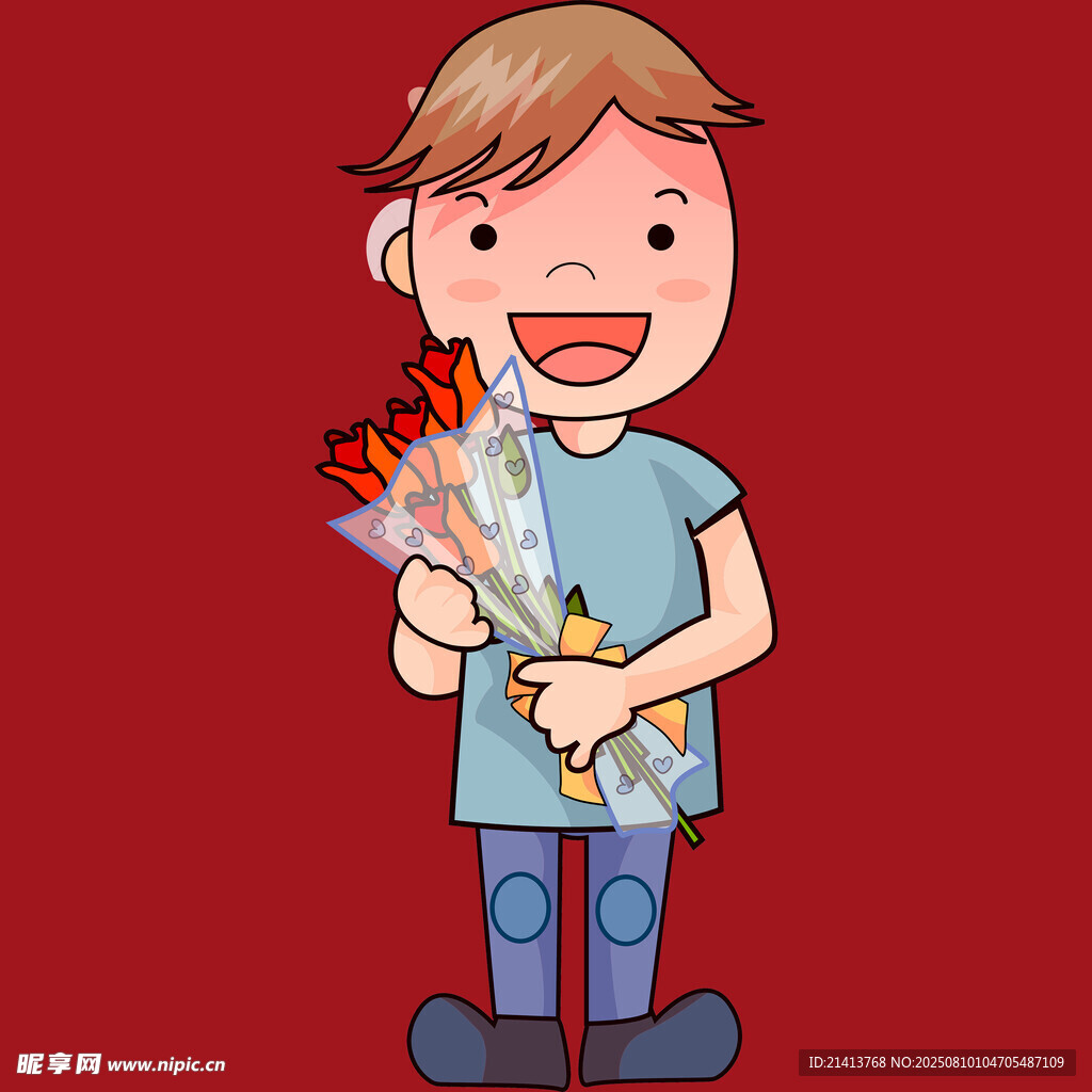 手持煙花的歡樂小男孩