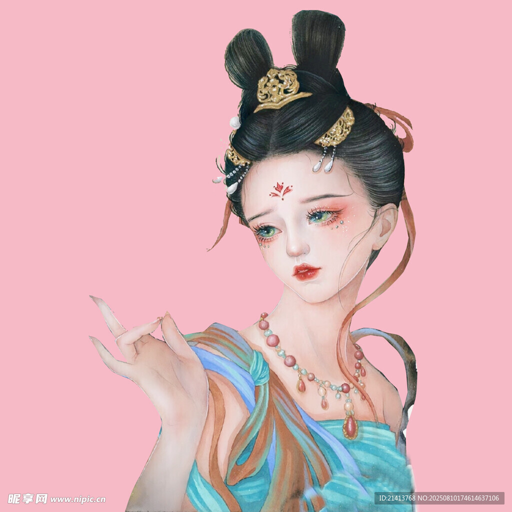 古風(fēng)敦煌風(fēng)美人造型展示