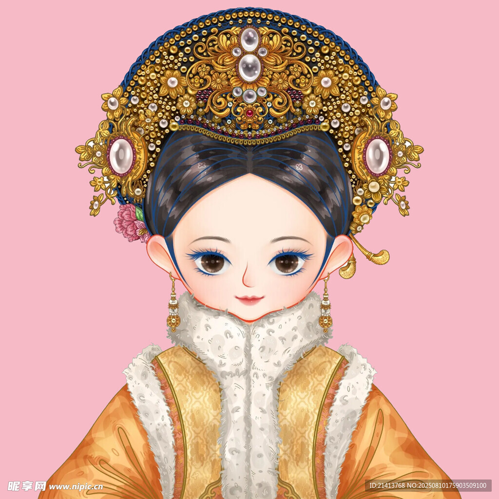 古風(fēng)宮廷少女 華美裝扮