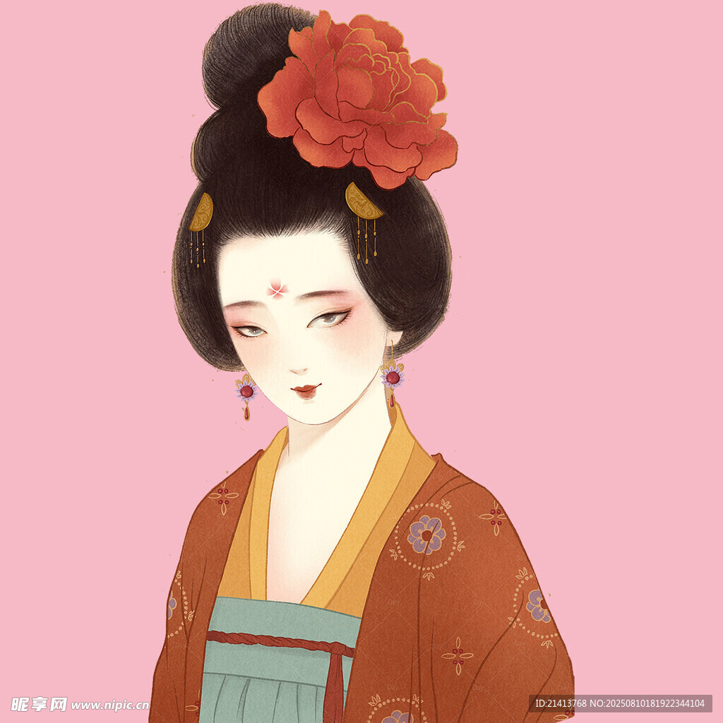 古風(fēng)和服女子優(yōu)雅形象