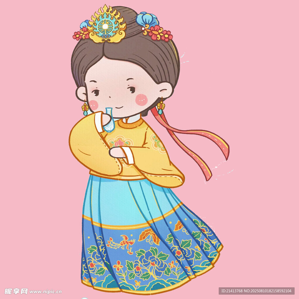 可愛古風(fēng)少女 漢服扮相