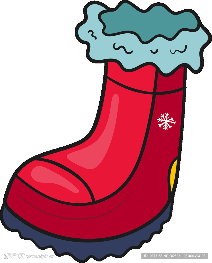 紅色保暖兒童雪地靴
