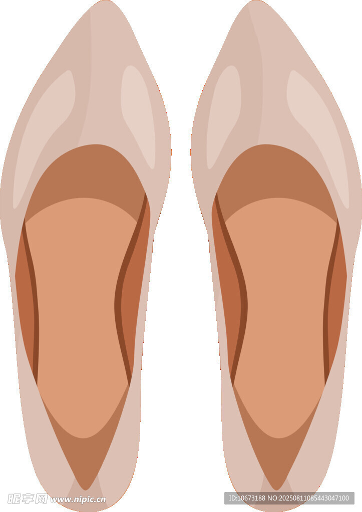 簡(jiǎn)約米色尖頭平底女鞋