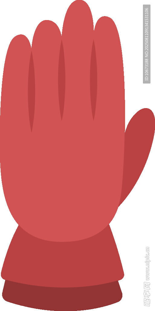 紅色手套插畫(huà)