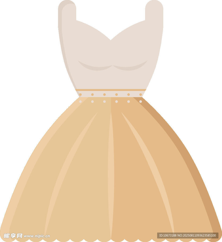 優(yōu)雅心形領(lǐng)蓬蓬連衣裙