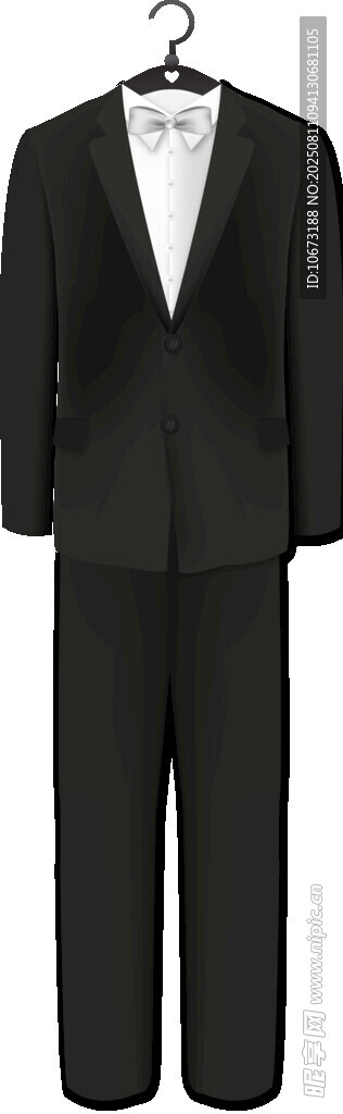 男士黑色西裝套裝