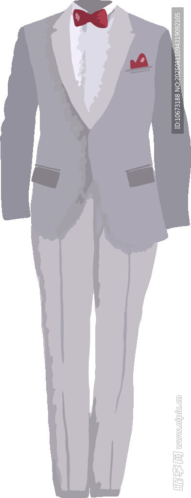 淺灰色男士西裝套裝
