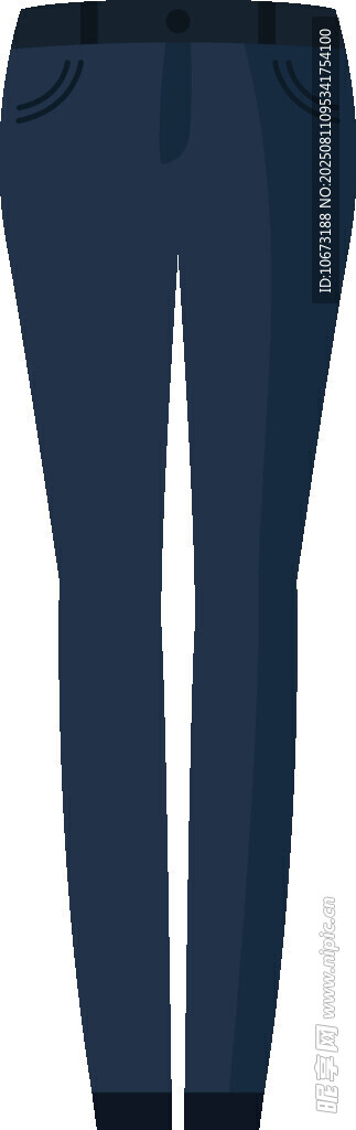 深藍(lán)色修身男士休閑長(zhǎng)褲