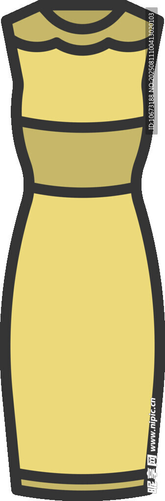 黃色連衣裙插畫(huà)