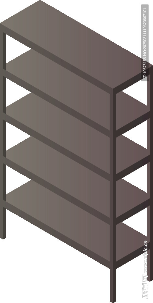 簡約四層金屬置物架