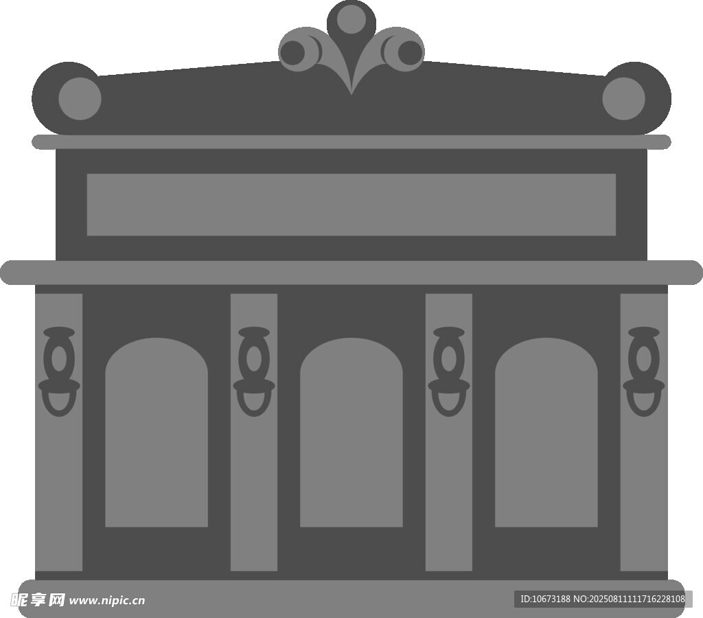 復(fù)古劇院建筑圖標(biāo)