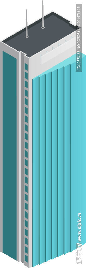 藍(lán)色現(xiàn)代風(fēng)高樓建筑