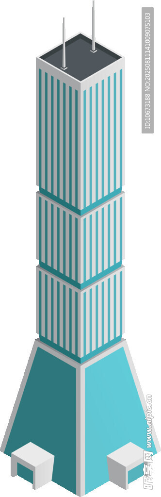 現(xiàn)代高樓建筑模型