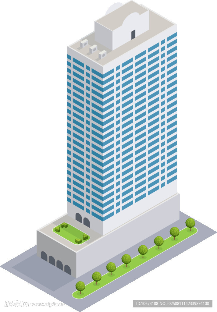 現(xiàn)代高樓大廈建筑模型