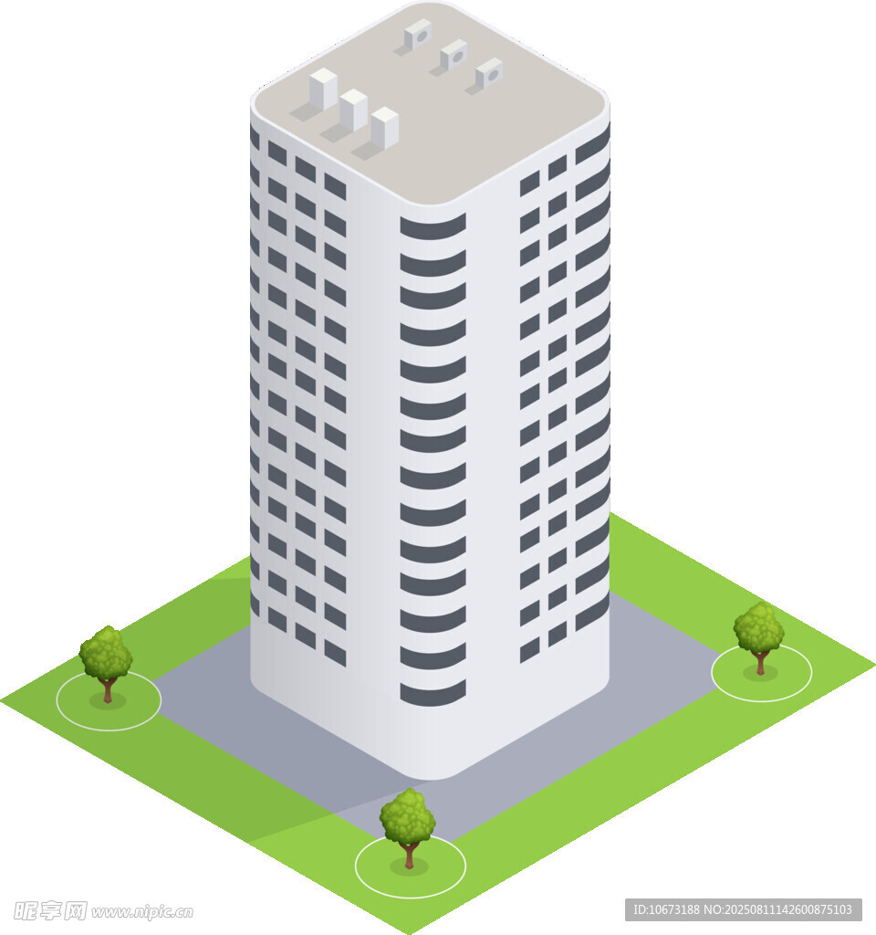 現(xiàn)代高樓建筑立體效果圖