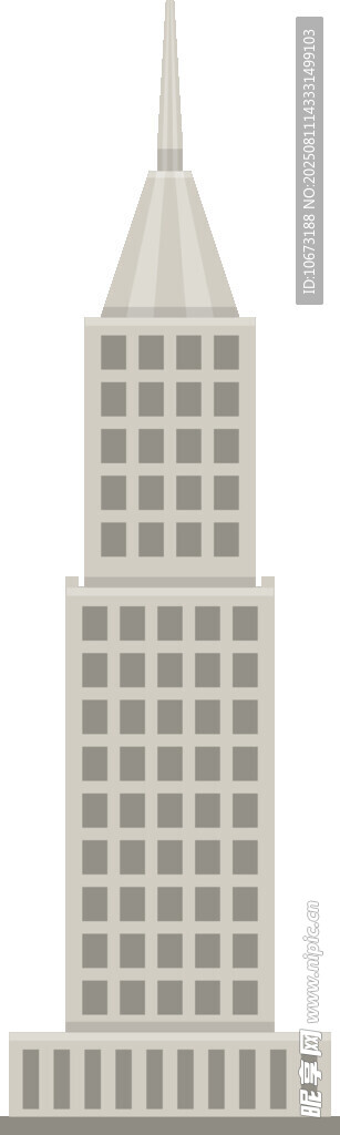 簡約風格高樓建筑模型