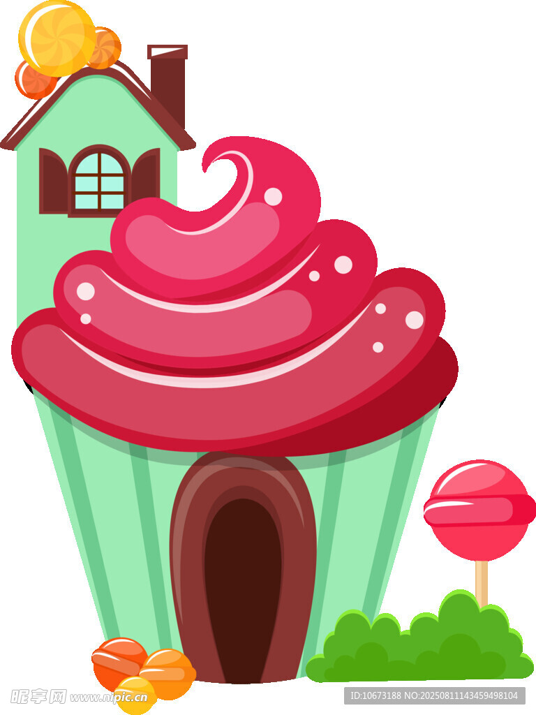甜蜜紙杯蛋糕小屋