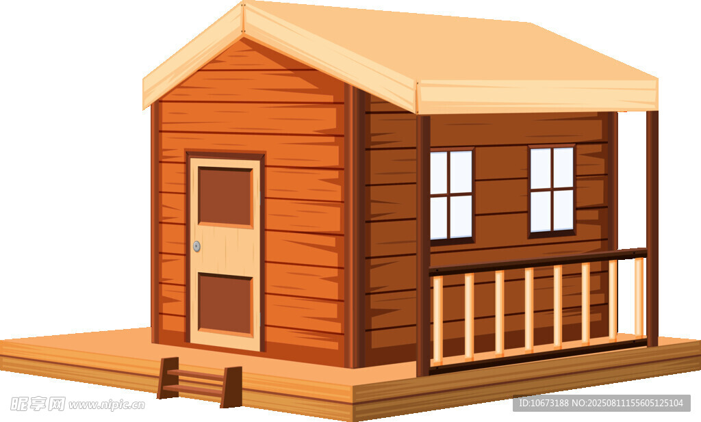 木質(zhì)小屋模型