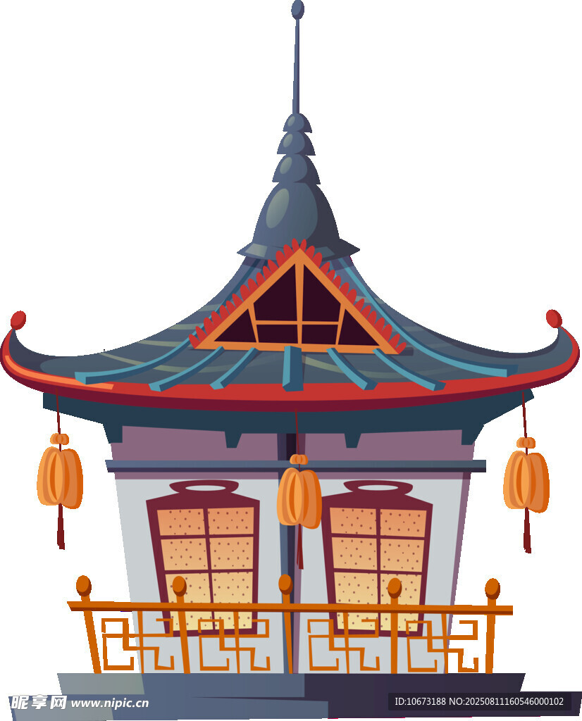 中式傳統(tǒng)閣樓建筑