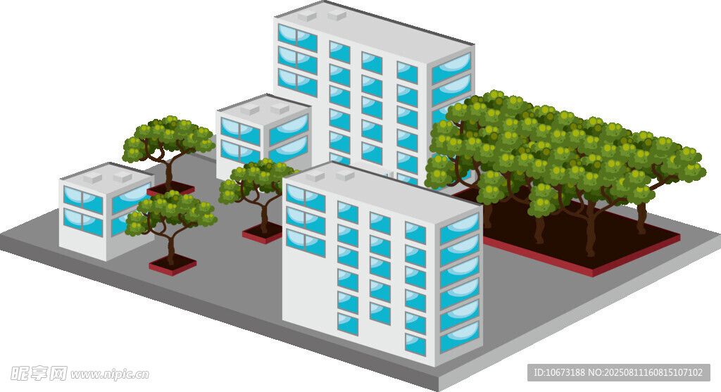 城市建筑與綠化景觀