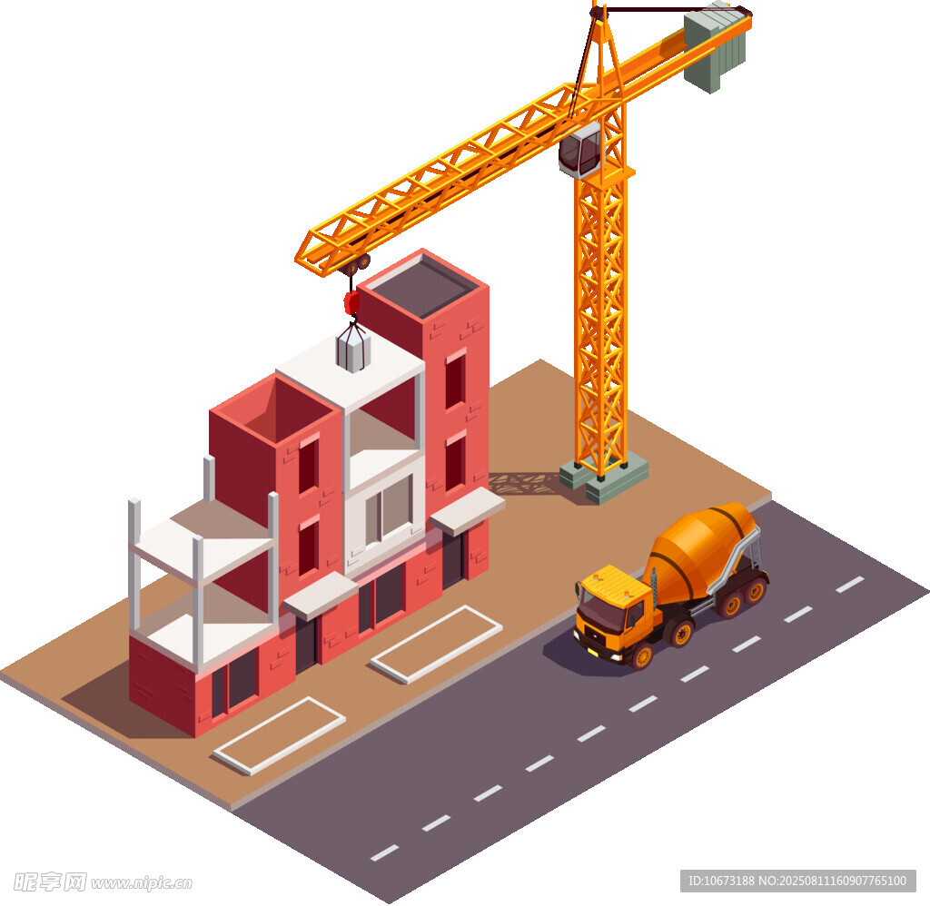建筑工地施工場景