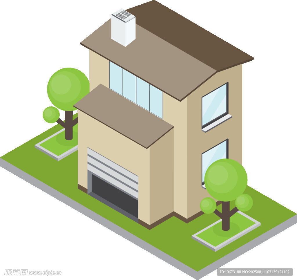 兩層小屋及周邊景觀